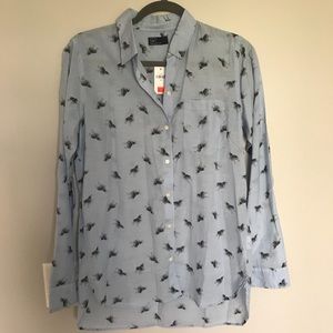 GAP cactus print button-down shirt
